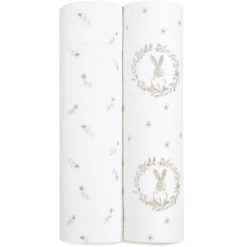 Aden+anais Essential Aden+anais™ Musslin Pucktuch 2er-Pack Blushing Bunnies