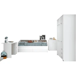 Parisot Jugendzimmer 4-tlg. "Sleep" Weiß Weiß