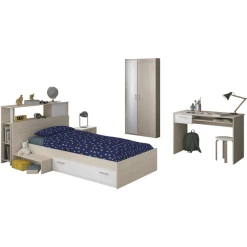 Parisot Kinder- Und Jugendzimmer 6-tlg. "Charly 15" Akazie-Weiß Akazie / Weiß